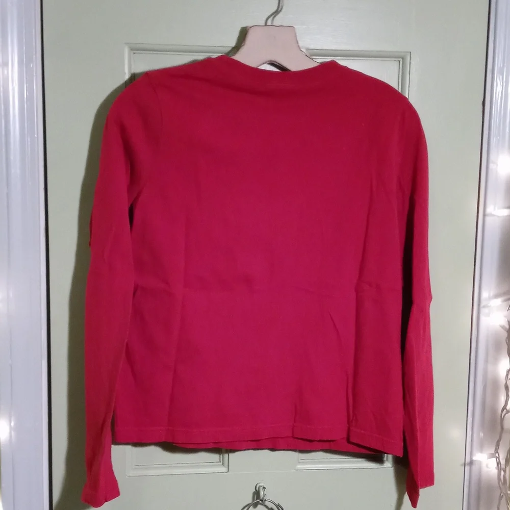 Holiday - Women's Target 🎯 red longsleeve M red Christmas 🎄 tree shirt